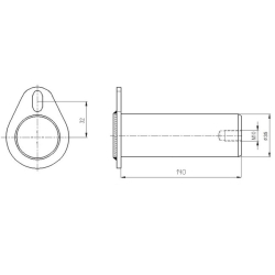 05100LG Svornjak 35x140 mm - M10 za utovarne platforme Ama
