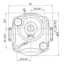 2002050MD Hidraulična pumpa 5,0 cm - tip Hesselman