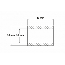 3019100H Sintetička čahura 30/35-40 mm  za utovarne platforme Bar Cargolift, Sorensen