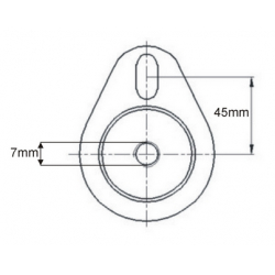3051145H Svornjak s podmazivanjem za utovarne platforme Dhollandia - 25x200 mm