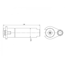 3014028H Svornjak s podmazivanjem 35x139 mm Zepro