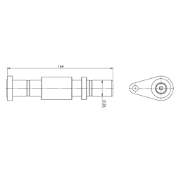 3014032H Svornjak s podmazivanjem 25x164 mm Zepro