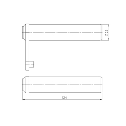 3008018H Svornjak bez podmazivanja 25x120 mm MBB Palfinger