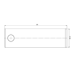 3030021H Svornjak 30x99 mm za utovarne platforme Anteo