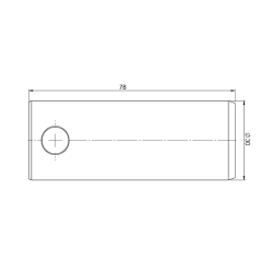 3030022H Svornjak 30x78 mm za utovarne platforme Anteo