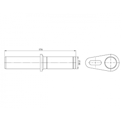 3007257H Svornjak bez podmazivanja 30x176 mm Dautel