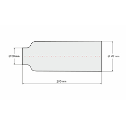 10192020LG Manžeta 50x70-295 mm za Bar Cargolift utovarne rampe
