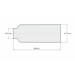 1022153L Manžeta 47x70-295 za MBB Palfinger, Behrens utovarne rampe